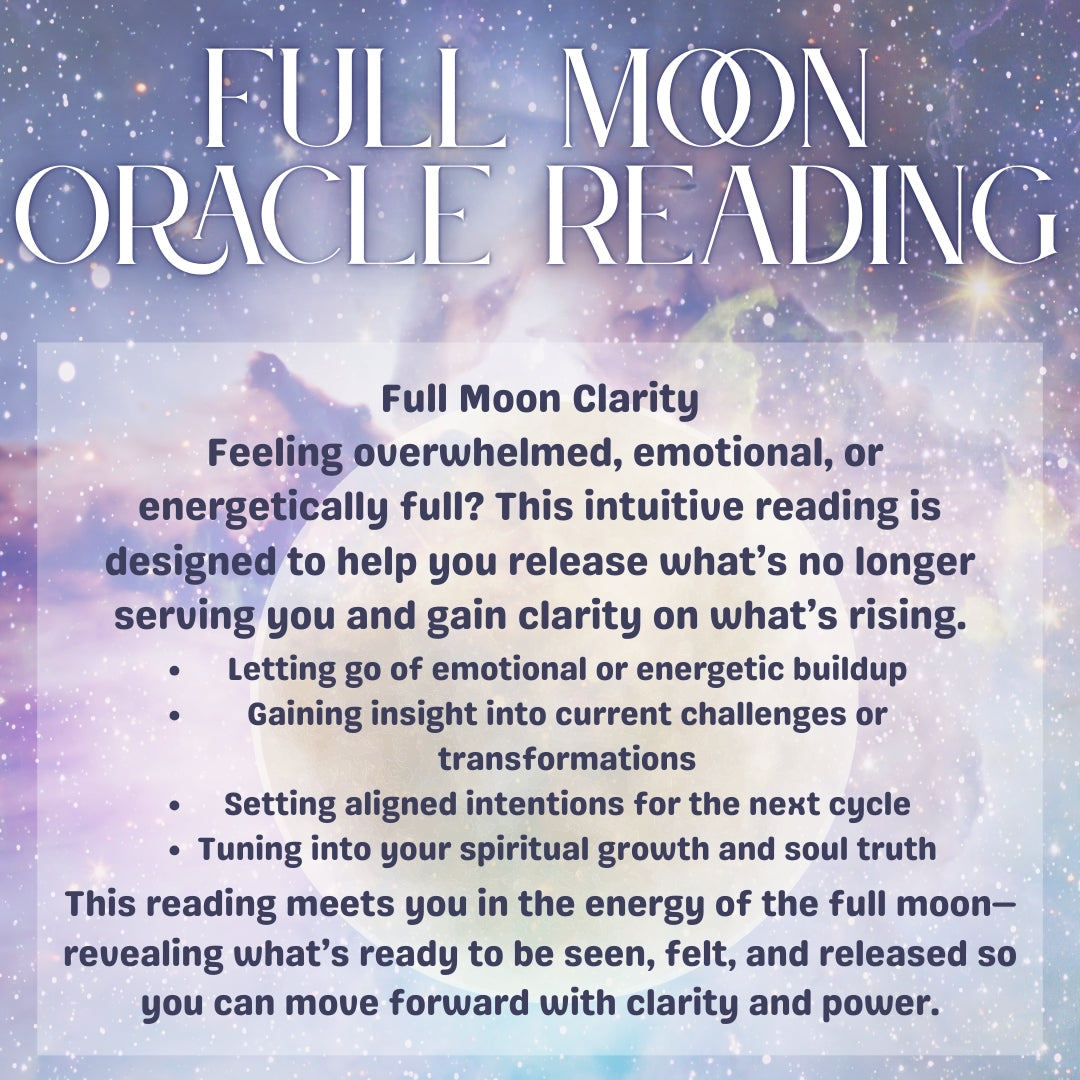 New & Full Moon Oracle Readings | Intuitive Energy Insight & Spiritual Guidance | Manifestation, Release, Alignment