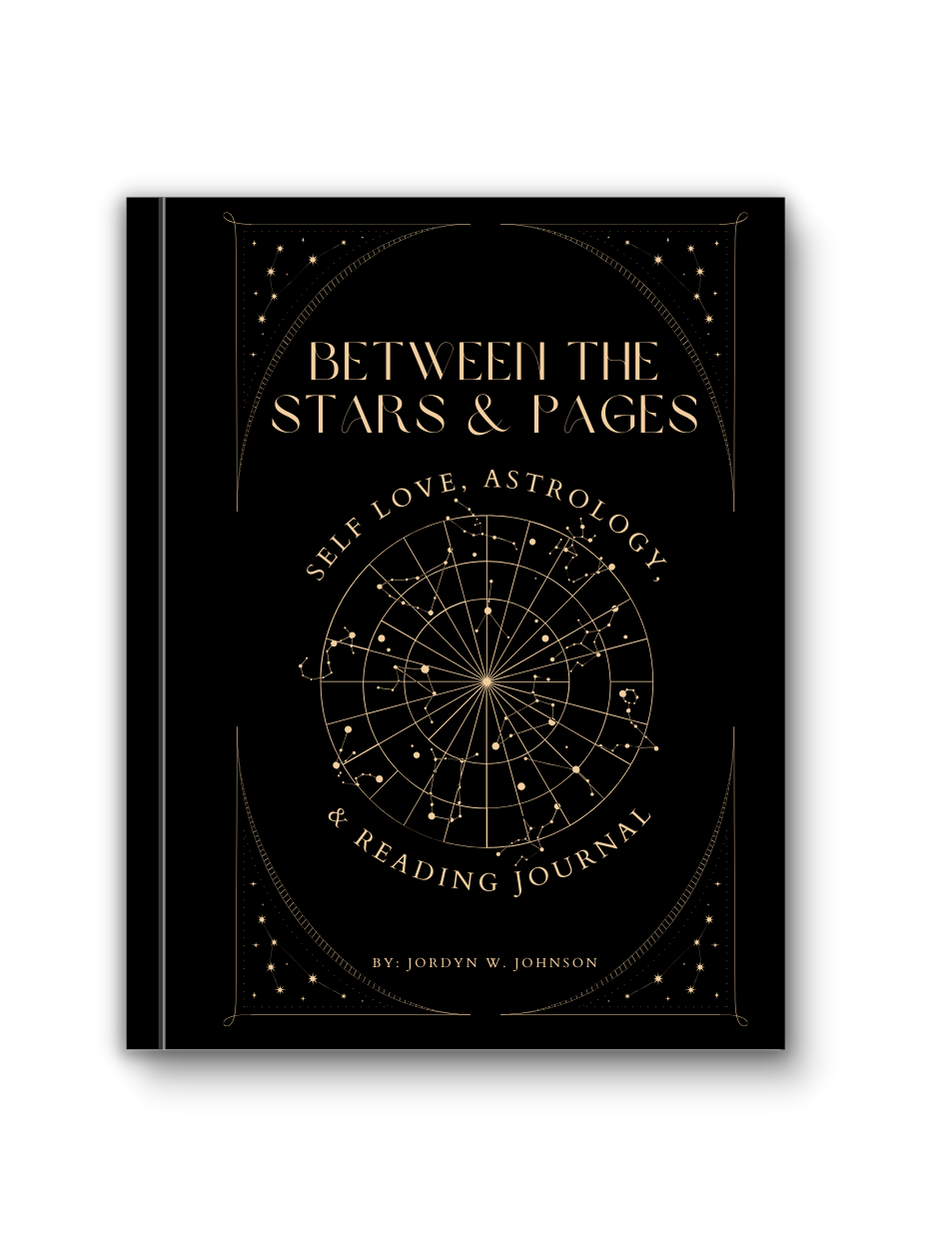 HARDCOVER: Between the Stars & Pages: Self Love, Astrology, & Reading Journal