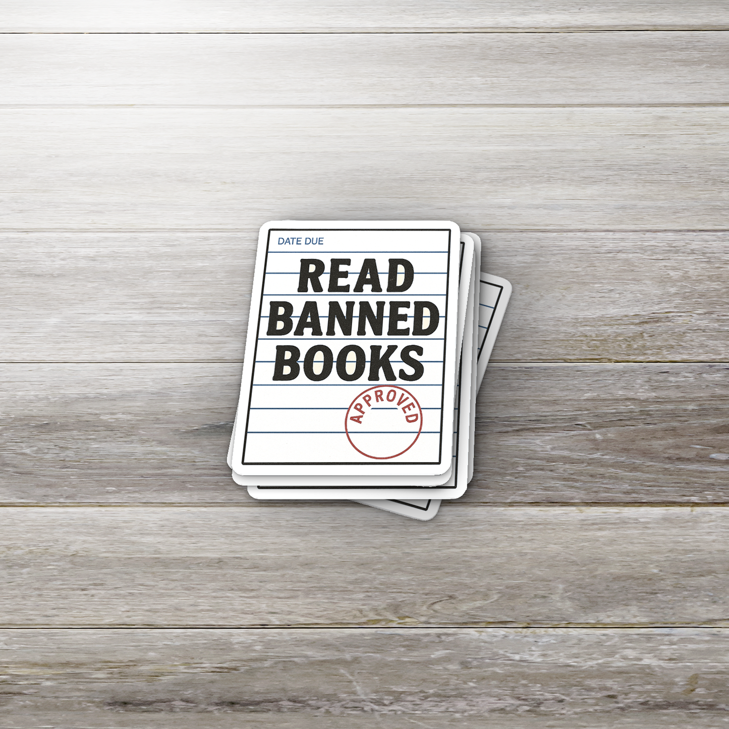 Read Banned Books Sticker | Bookish Vinyl | Glossy Finish