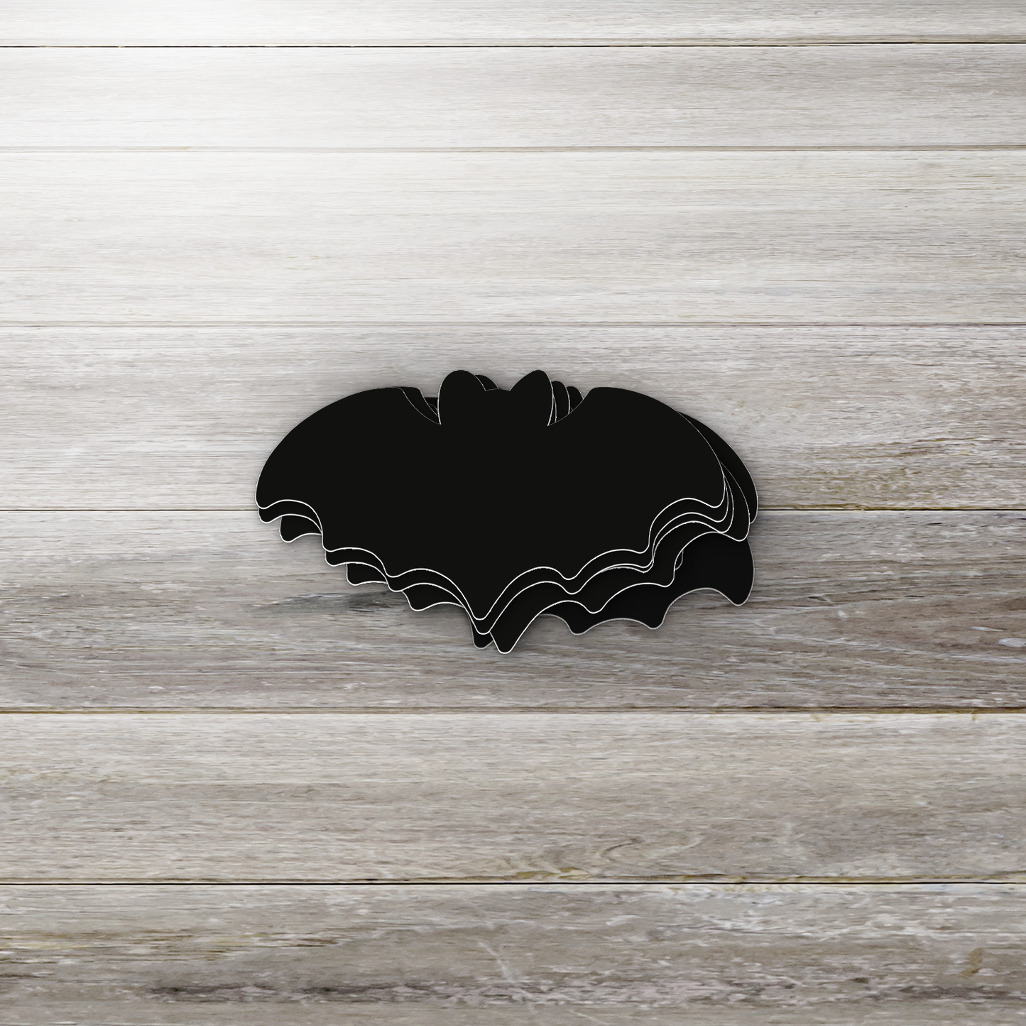 Minimalist Bat Sticker | Gothic Aesthetic | Glossy Finish