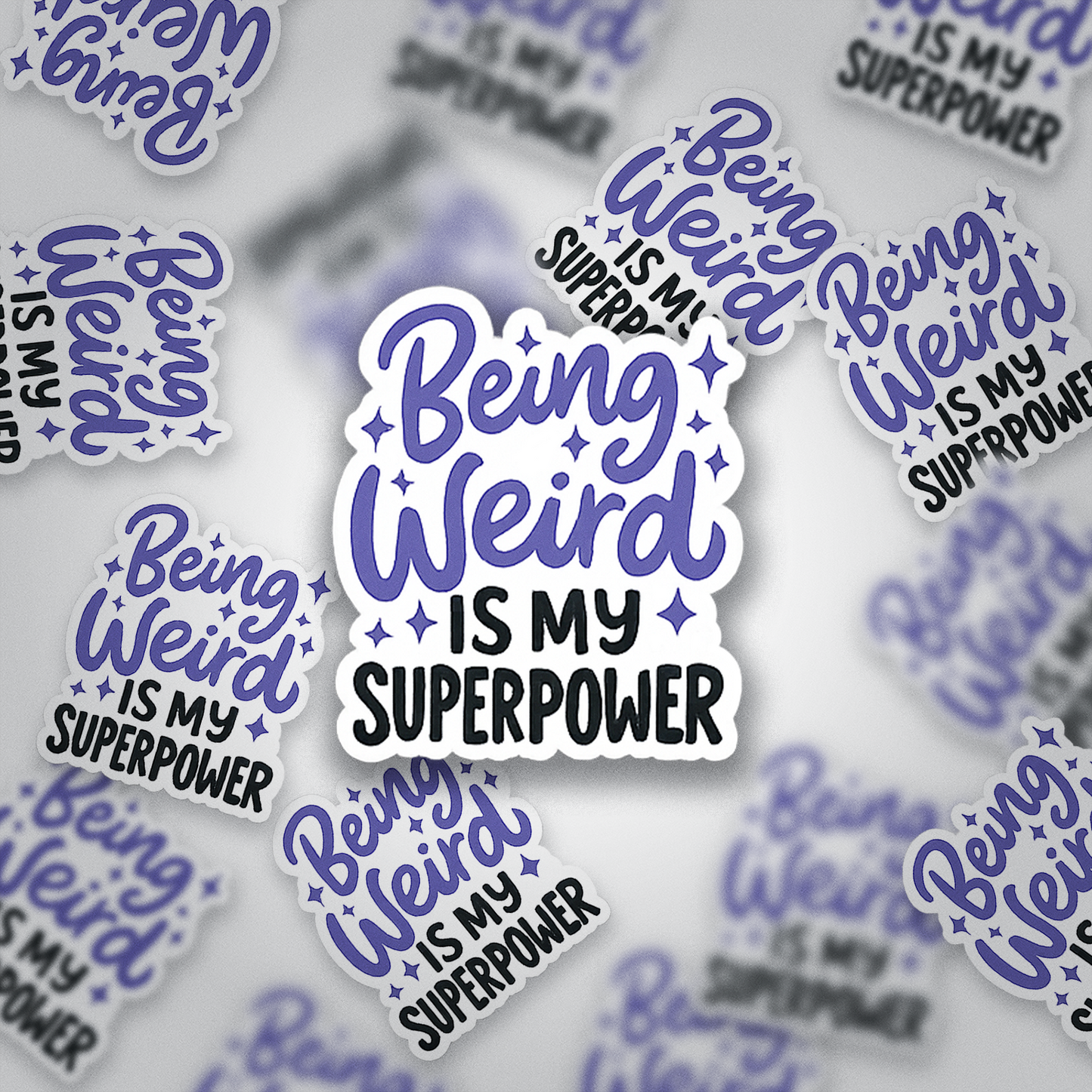Being Weird Is My Superpower Sticker | Positive Affirmation Vinyl | Glossy Finish