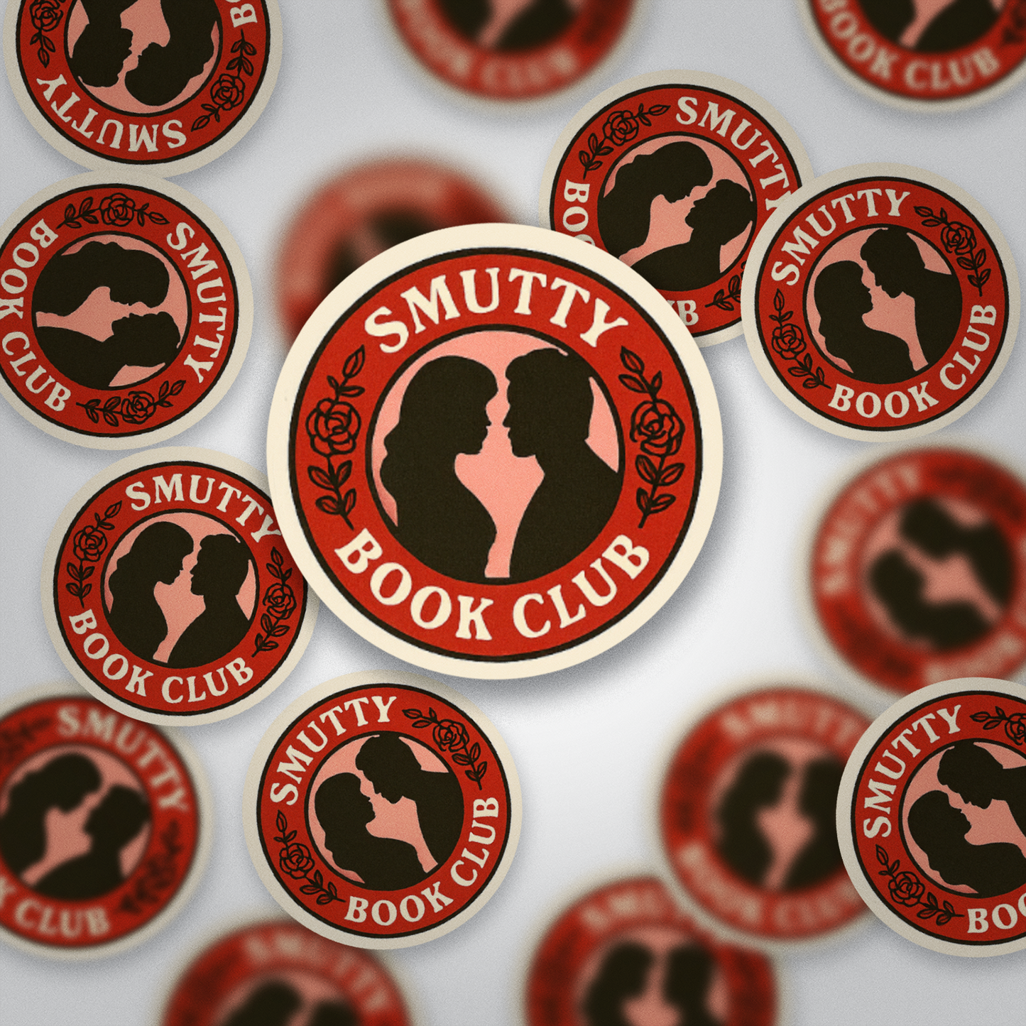 Smutty Book Club Sticker | Romance Reader Vinyl Waterproof Sticker | Spicy Bookish Gift for Book Lovers & Journals