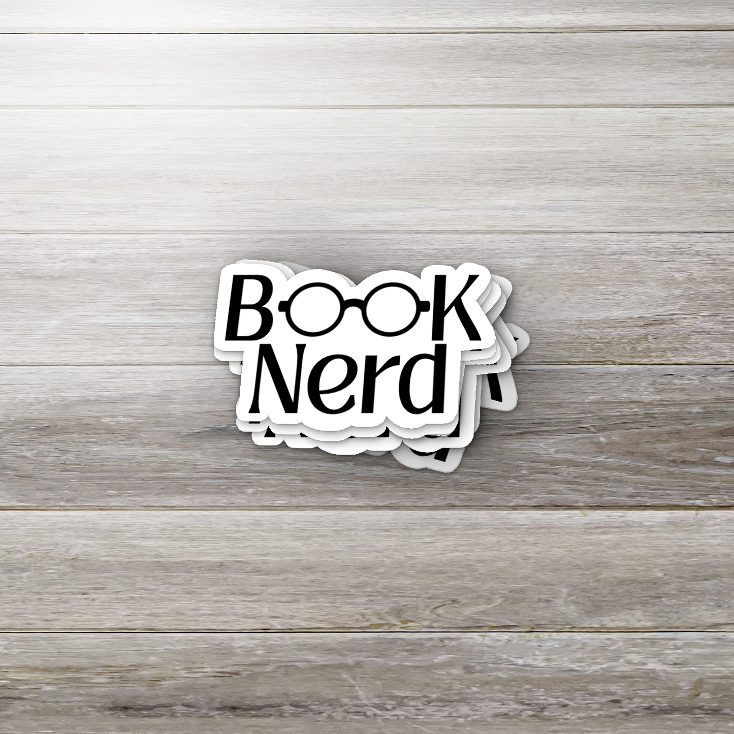 Book Nerd Sticker | Reader Gift | Glossy Bookish Vinyl