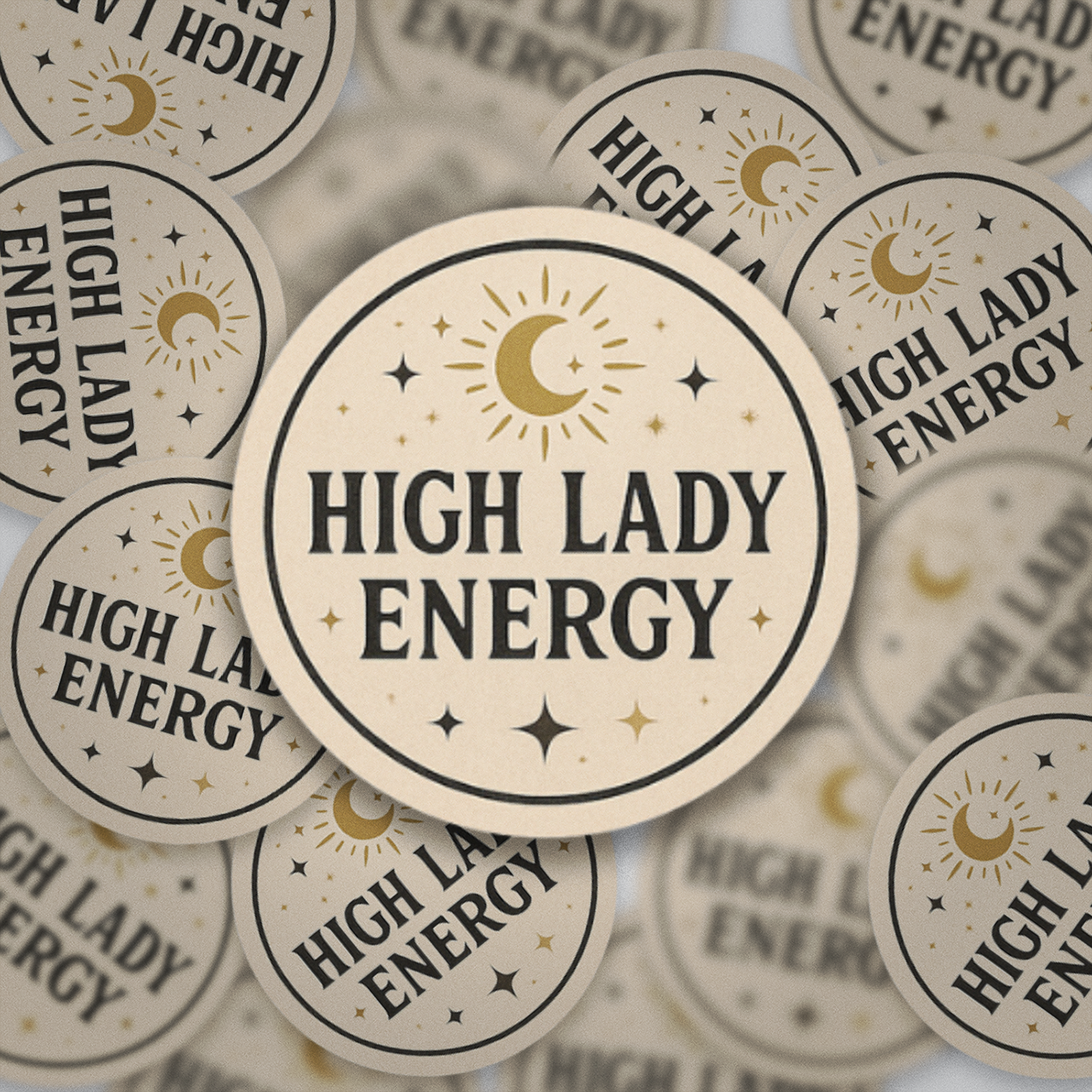 High Lady Energy Sticker | Celestial Feminine Power | Glossy Vinyl