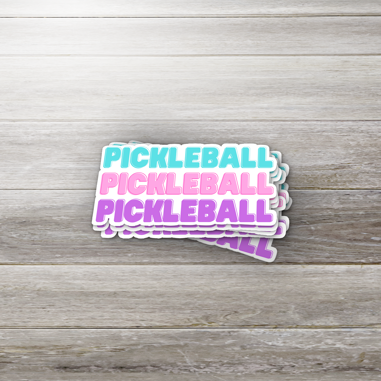 Custom Pickleball Vinyl Sticker – Pastel Sports Aesthetic for Water Bottles, Journals & Gear