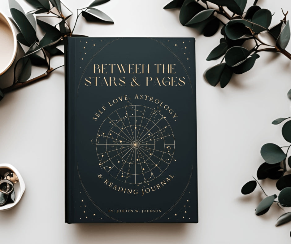 Between the Stars & Pages – Astrology Reading Journal for Self-Growth & Book Lovers