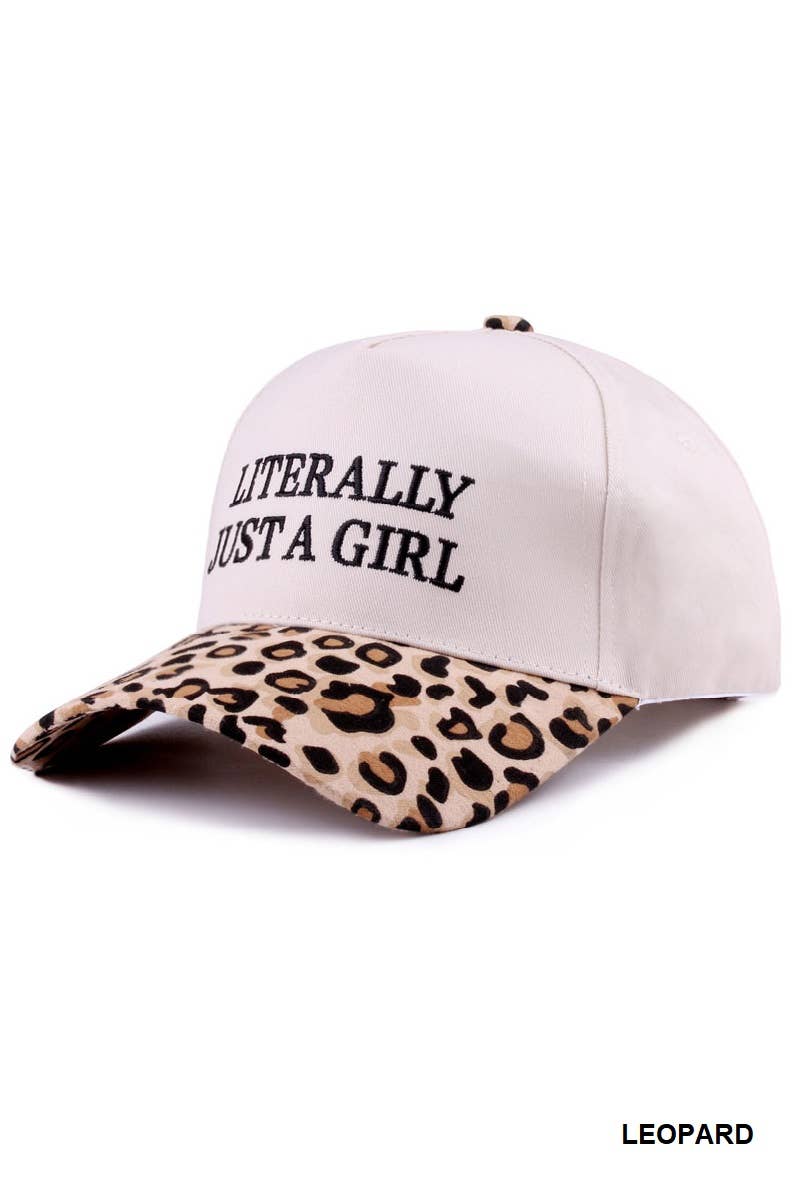 Literally Just a Girl Hat • Trendy Trucker Hat • Funny Girl Hat • Soft Girl Aesthetic Hat • Cute Casual Hat