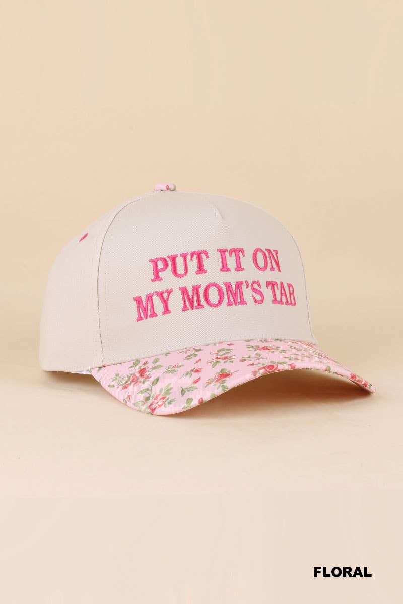 “Put It On My Husband’s Tab” Hat • Funny Trucker Hat • Sassy Wife Hat • Girls Night Hat • Relatable Humor Cap