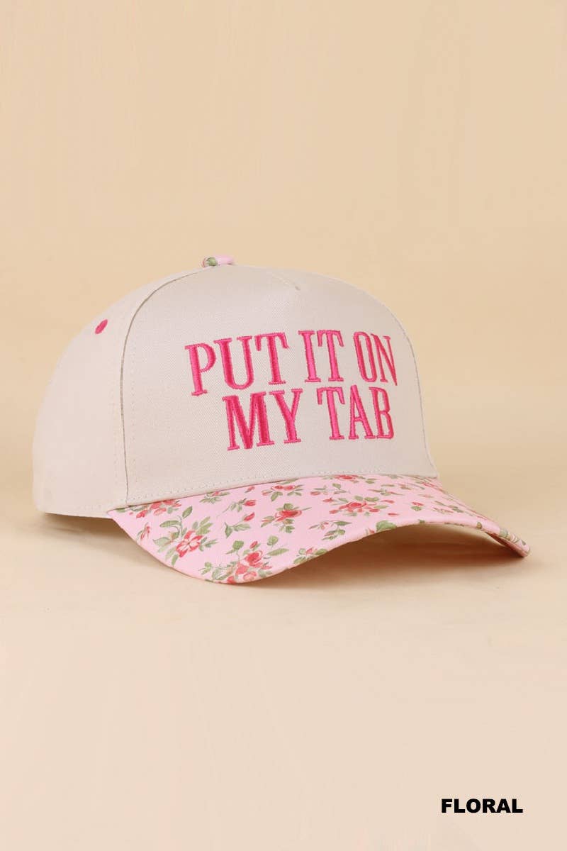 “Put It On My Husband’s Tab” Hat • Funny Trucker Hat • Sassy Wife Hat • Girls Night Hat • Relatable Humor Cap