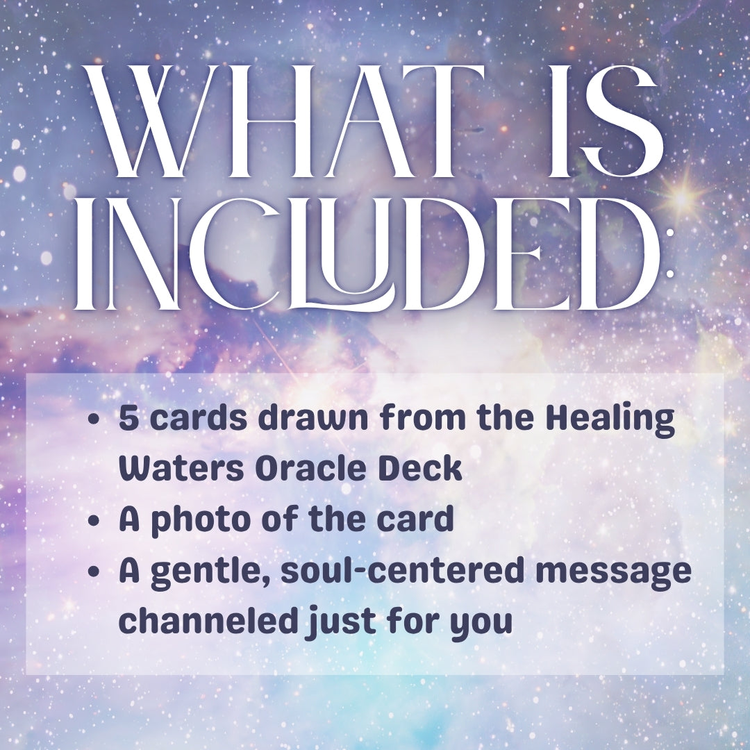 Healing Waters Oracle 5-Card Reading – The Pearl Spread • Manifestation, Soul Wisdom & Dream Realization • Intuitive Digital Guidance