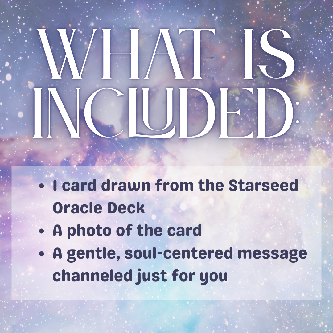 Starseed Oracle Card Reading – 1-Card Intuitive Soul Message for Next Step Clarity (Digital)