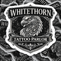 Whitethorn Tattoo Parlor Sticker | Fantasy Book Inspired Sticker | Bookish Tattoo Aesthetic Decal | Dark Academia Sticker | Reader Gift