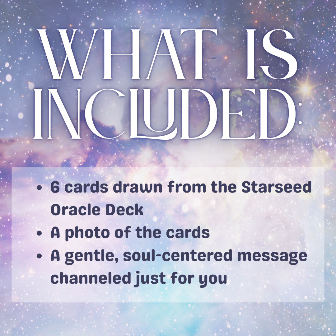 Starseed Oracle 6-Card Reading – Heaven, Heart & Earth Spread • Soul Clarity & Grounded Action • Intuitive Digital Energy Reading