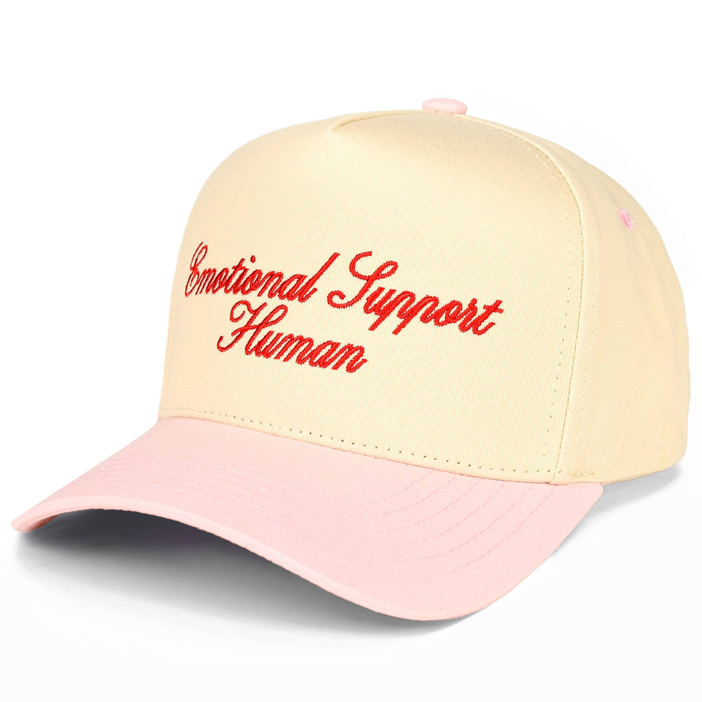 Embroidered “Emotional Support Human” Hat • Funny Relatable Hat • Cute Aesthetic Trucker Cap • Gift for Her