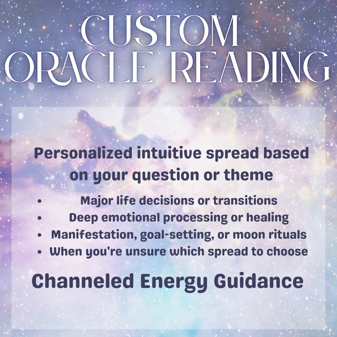 Custom Oracle Reading | Personalized Intuitive Card Pull Based on Your Energy, Question, or Theme | Channeled Digital Guidance