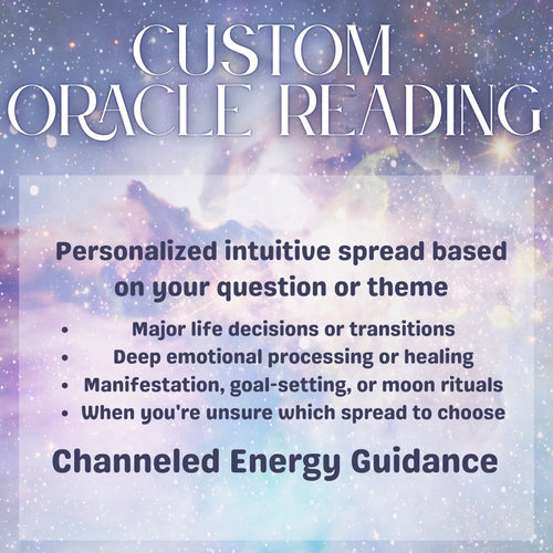 Custom Oracle Reading | Personalized Intuitive Card Pull Based on Your Energy, Question, or Theme | Channeled Digital Guidance