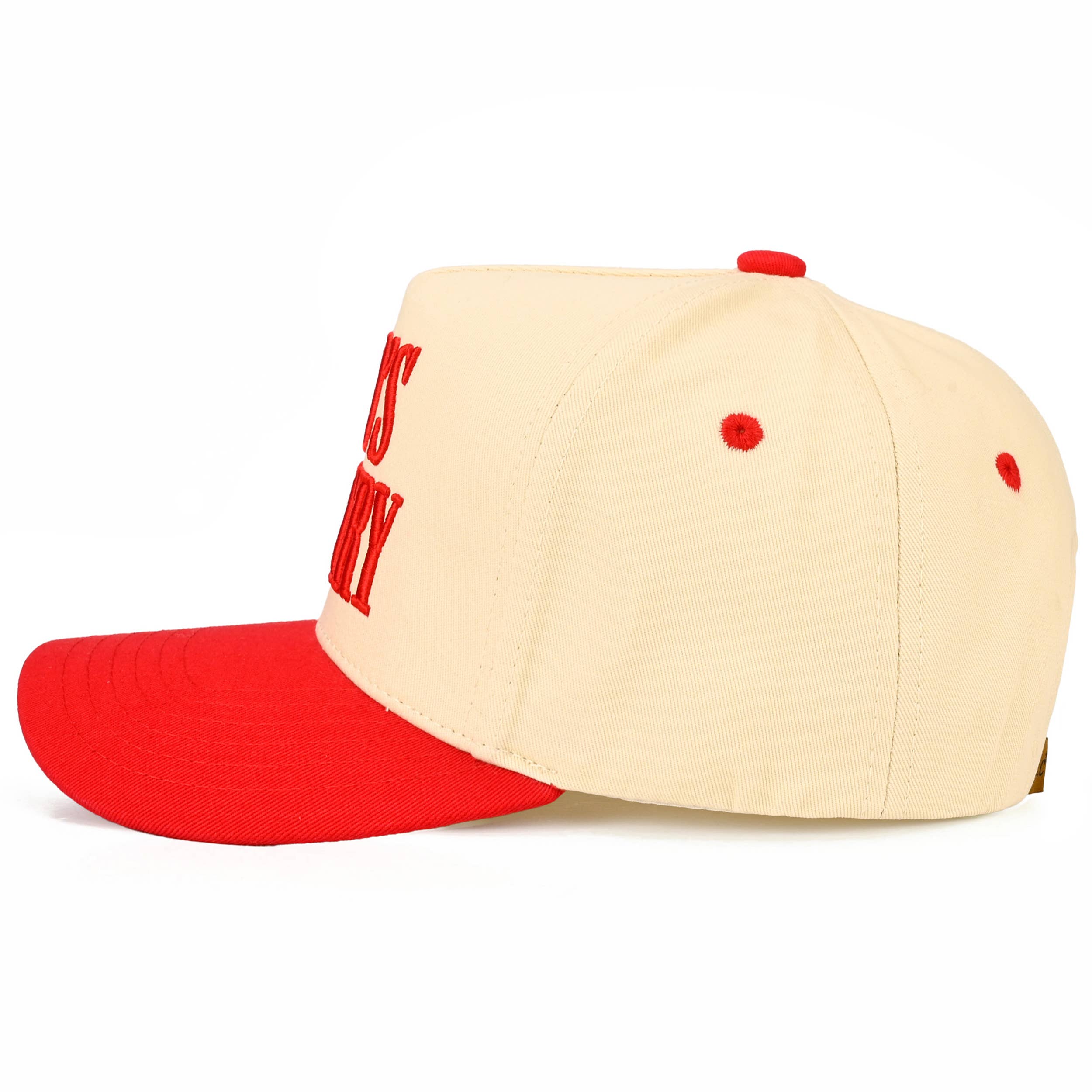 Embroidered “God’s Country” Hat • Western Trucker Hat • Country Style Two-Tone Cap