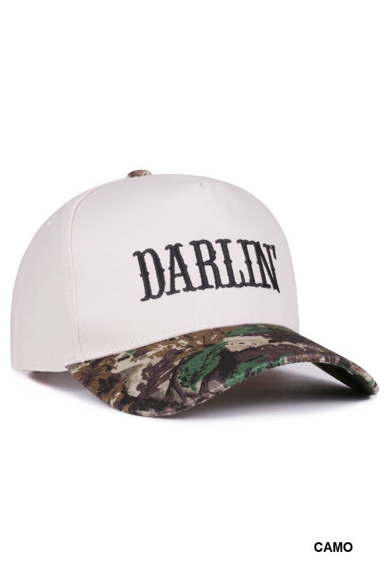 Darlin’ Hat • Western Trucker Hat • Country Girl Hat • Cute Southern Hat • Cowgirl Aesthetic Cap