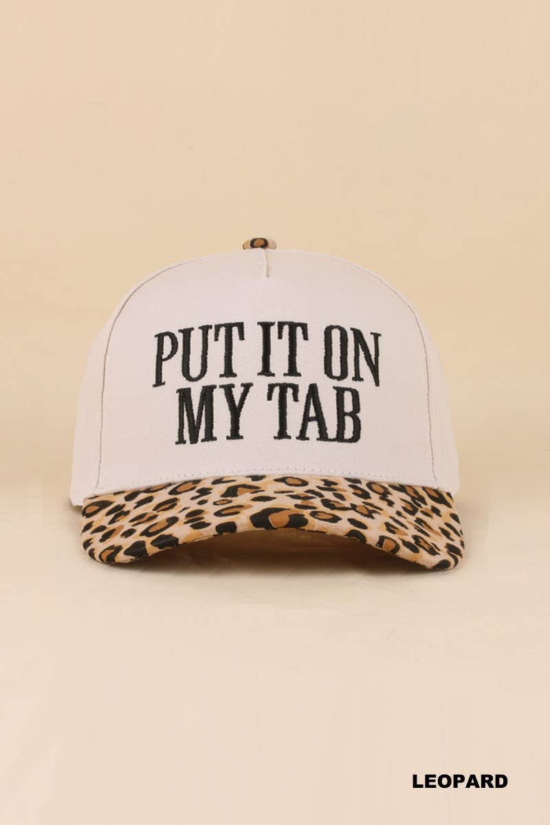 “Put It On My Husband’s Tab” Hat • Funny Trucker Hat • Sassy Wife Hat • Girls Night Hat • Relatable Humor Cap