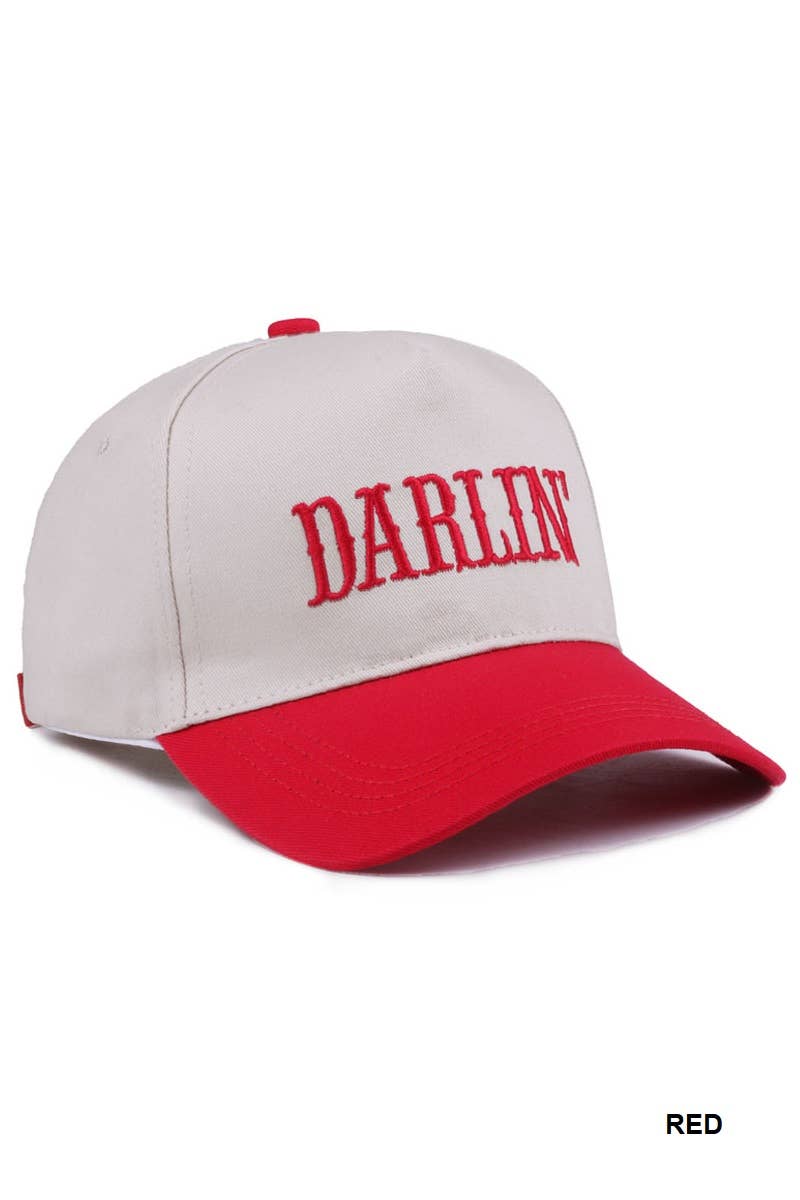 Darlin’ Hat • Western Trucker Hat • Country Girl Hat • Cute Southern Hat • Cowgirl Aesthetic Cap