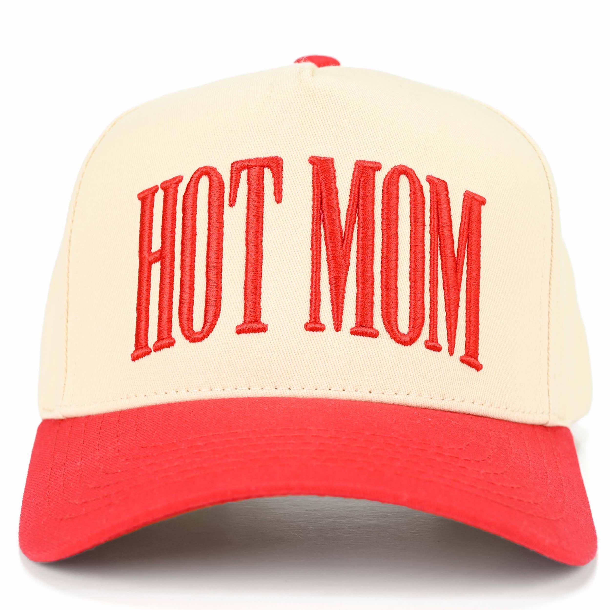 Embroidered “Hot Mom” Hat • Trendy Mom Hat • Funny Mom Gift • Cute Aesthetic Trucker Cap