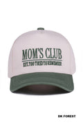 Mom’s Club Hat • Tired Mom Hat • Funny Mom Trucker Hat • Relatable Mom Life Hat • Gift for Moms