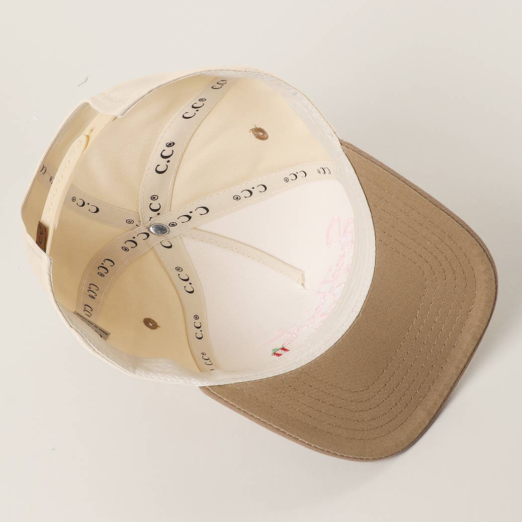 Embroidered “Sweetheart But Spicy” Hat • Leopard Brim Trucker Hat • Cute Western Statement Cap