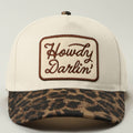 Howdy Darlin’ Hat • Western Trucker Hat • Cowgirl Hat • Leopard Brim Hat • Country Girl Cap • Southern Style Hat
