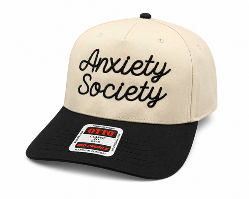 Anxiety Society Embroidered Hat | Funny Anxiety Baseball Cap