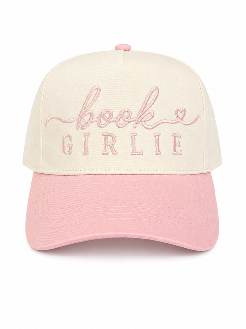 Book Girlie Embroidered Hat | Bookish Book Lover Baseball Cap