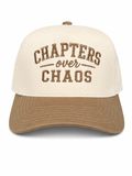 Chapters Over Chaos Embroidered Hat | Book Lover Bookish Baseball Cap