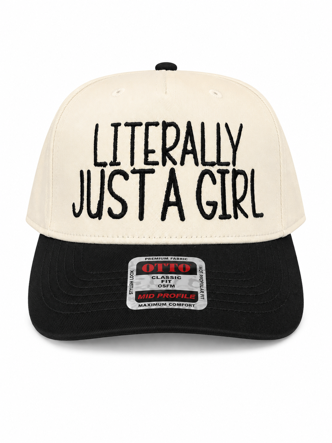 Literally Just a Girl Hat | Embroidered Trucker Hat