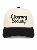 Literary Society Embroidered Hat | Book Lover Baseball Cap for Women