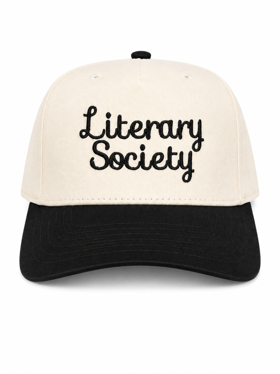 Literary Society Embroidered Hat | Book Lover Baseball Cap for Women