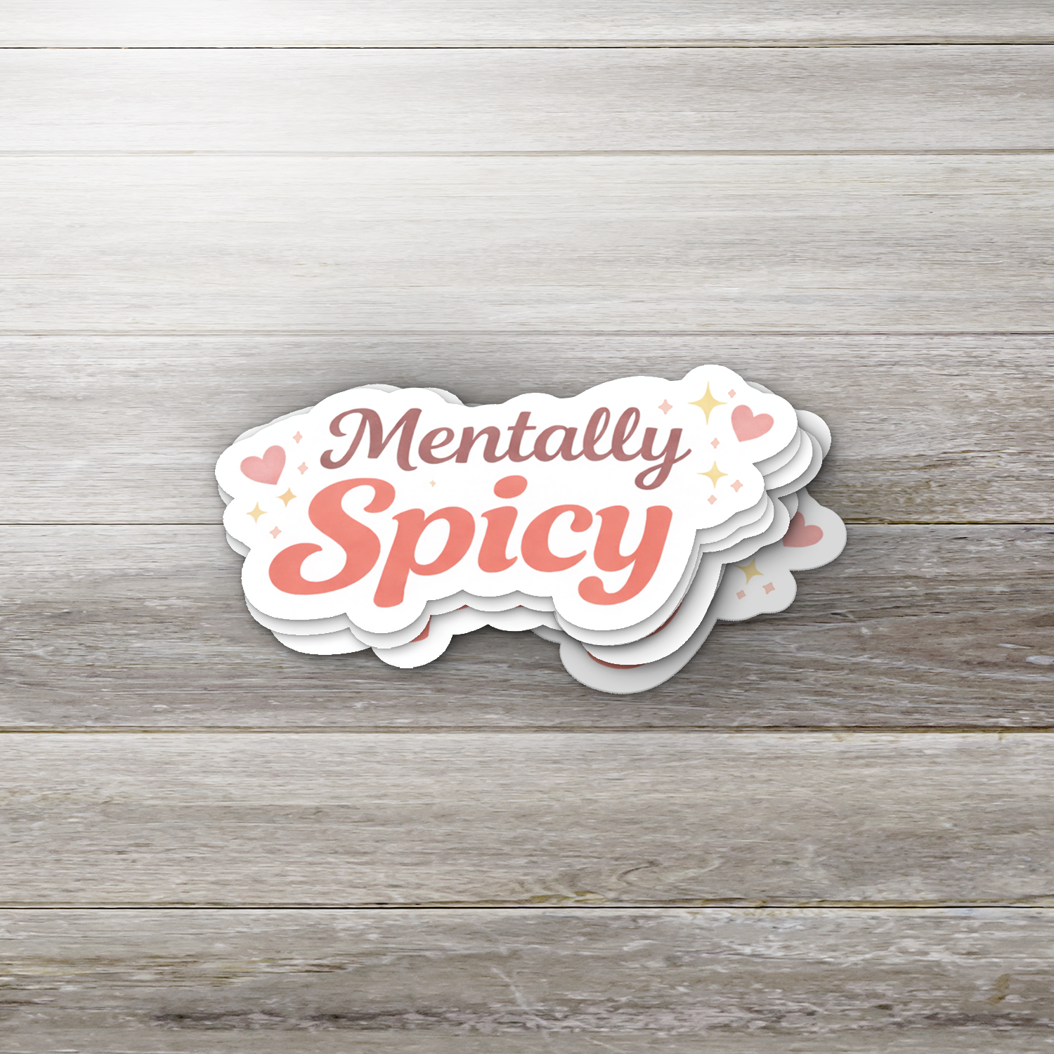 Mentally Spicy Sticker | Spicy Reader Sticker | Bookish Sticker | Romance Reader Decal | Cute Book Lover Sticker