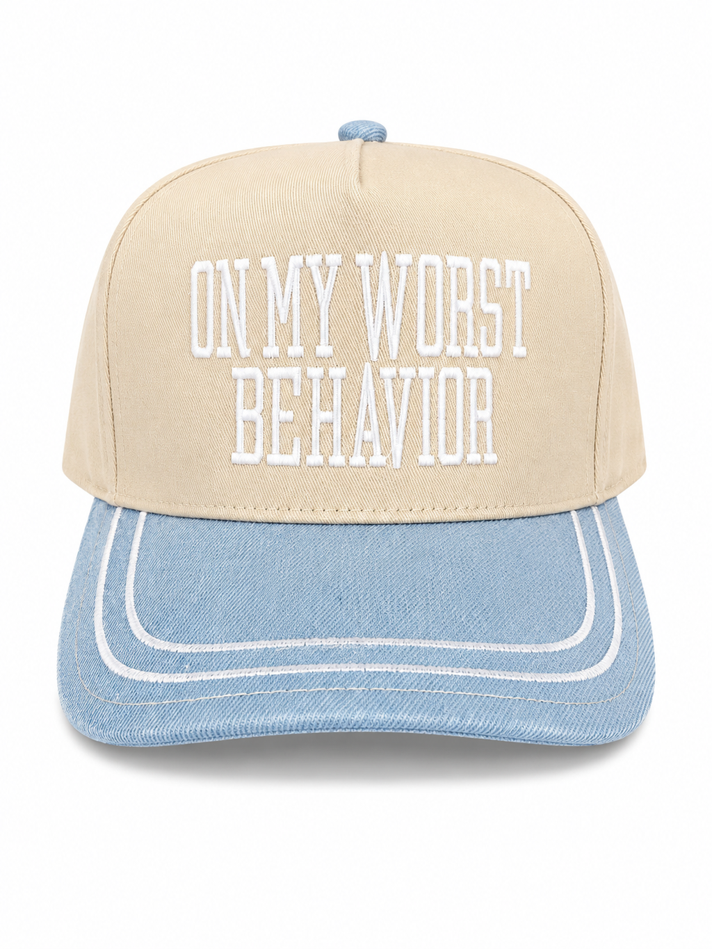 On My Worst Behavior Embroidered Hat | Funny Women’s Hat