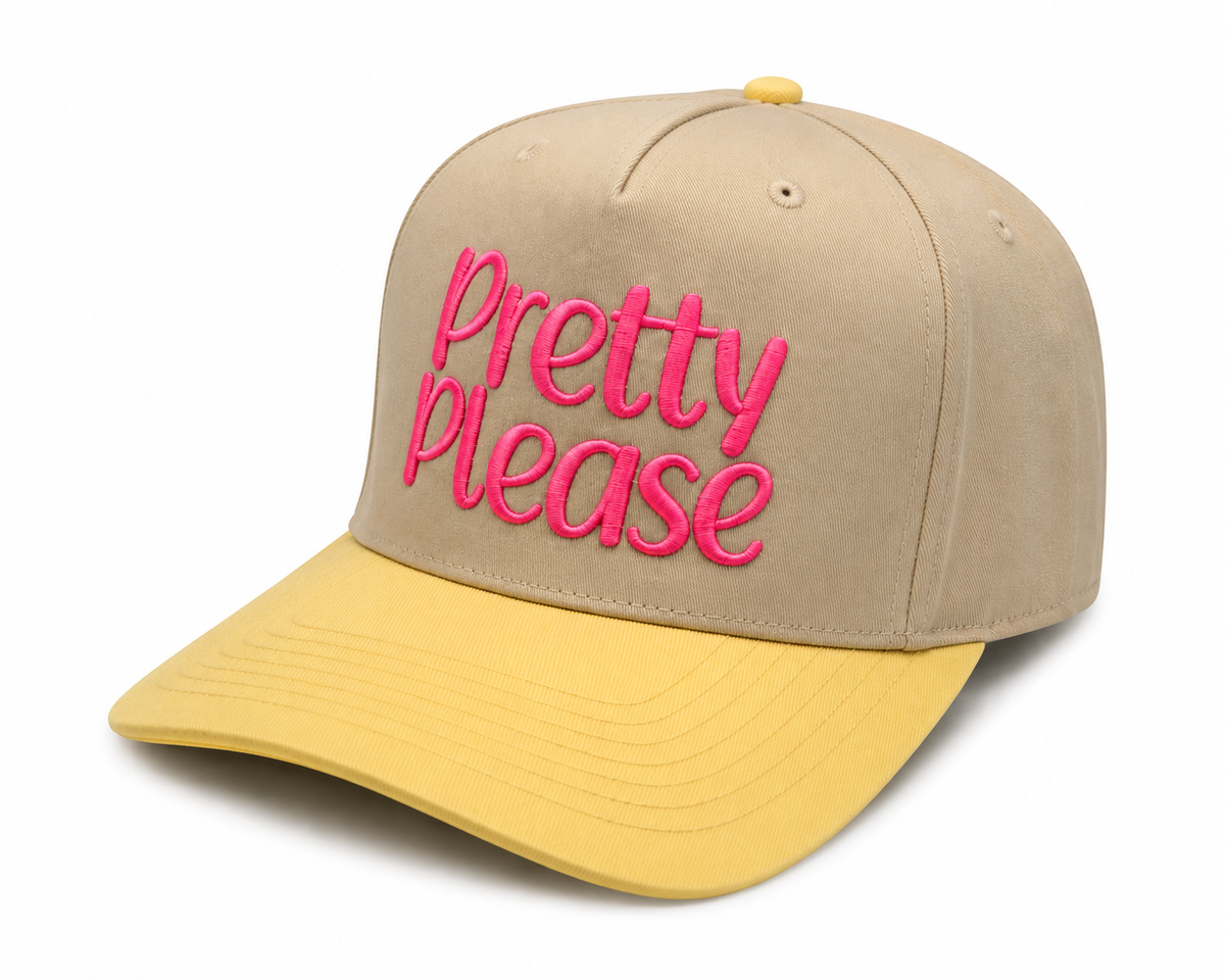 Pretty Please Embroidered Hat | Colorful Women’s Hat