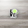 Pickleball Love Sticker – Funny Pickleball Gift, Vinyl Decal for Water Bottles, Paddle, Laptop, or Journals – Pickleball Player Gift Idea