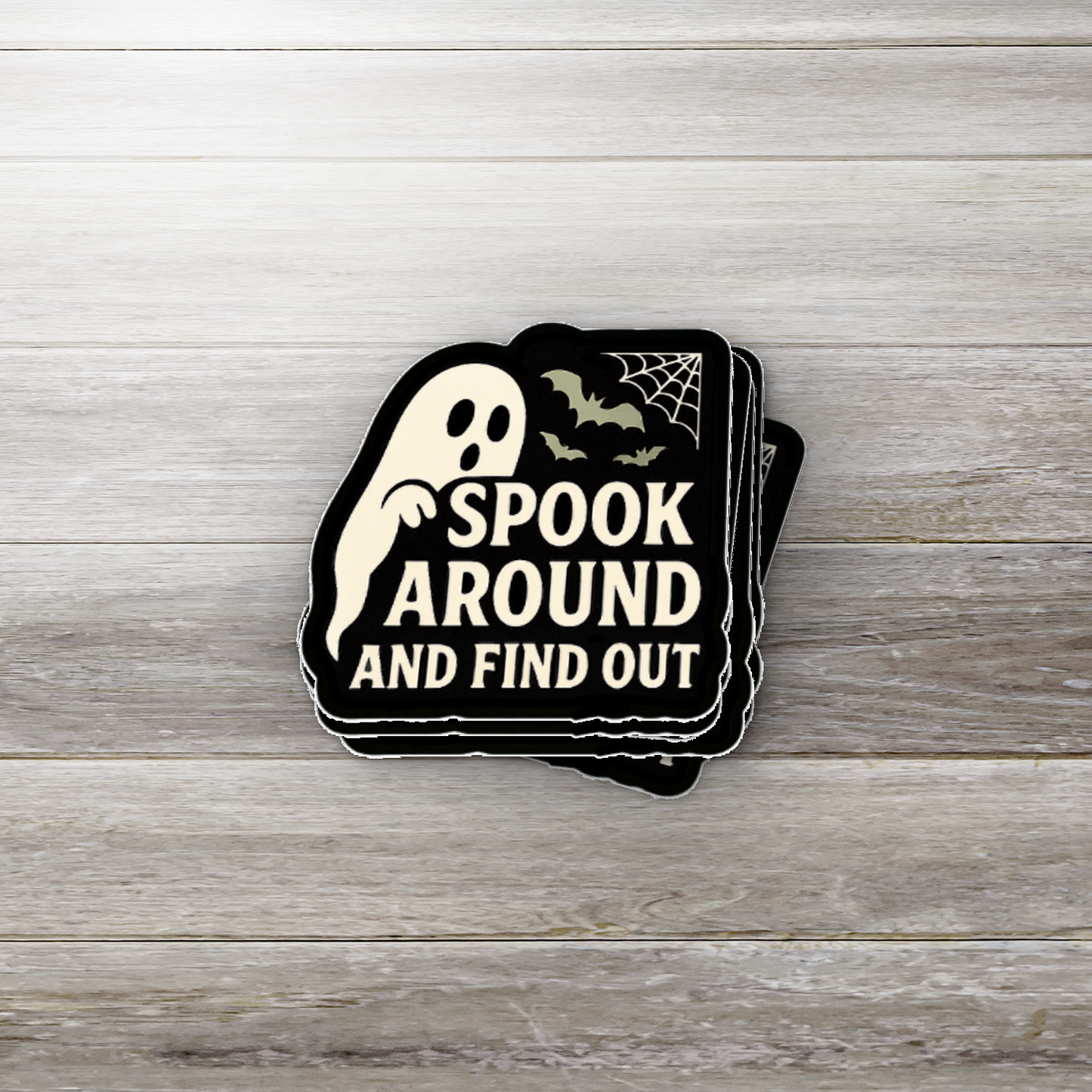 Spook Around and Find Out | Funny Ghost Sticker | Halloween Vinyl Decal | Witchy Fall Decor
