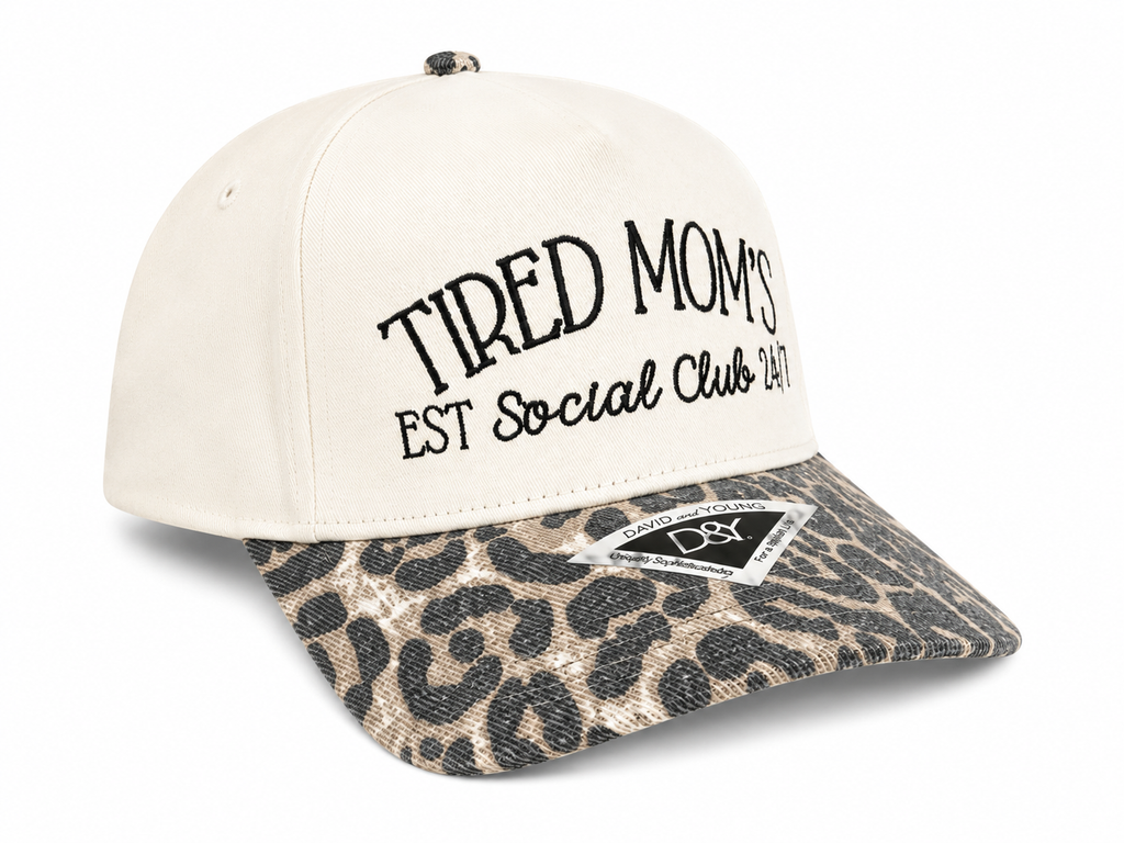 Tired Mom’s Social Club Embroidered Hat | Funny Mom Baseball Cap