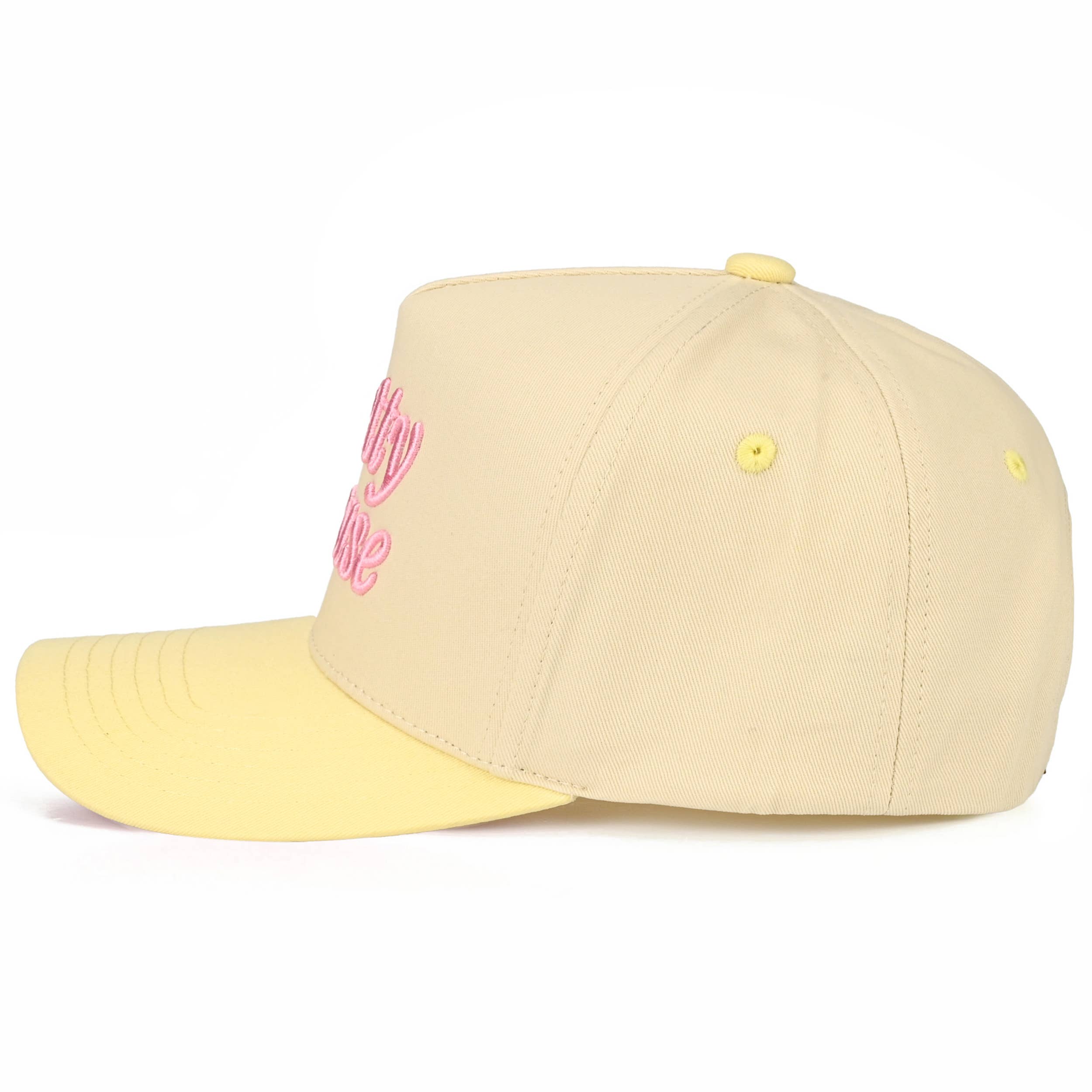 Embroidered “Pretty Please” Hat • Cute Aesthetic Trucker Hat • Trendy Two-Tone Cap