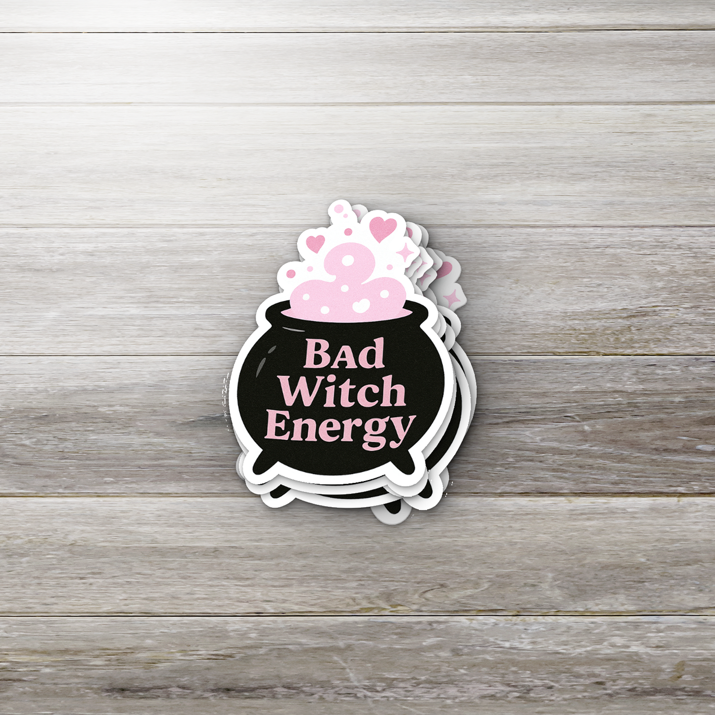 Bad Witch Energy Sticker | Witchy Vinyl | Glossy Finish