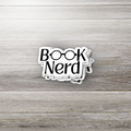 Book Nerd Sticker | Reader Gift | Glossy Bookish Vinyl