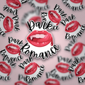 Dark Romance Sticker – Vampire Lips Gothic Aesthetic BookTok Decal, Spicy Romance Vinyl Sticker for Book Lovers & Kindle Girls