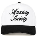 Embroidered “Anxiety Society” Hat • Funny Relatable Hat • Aesthetic Trucker Cap • Mental Health Humor