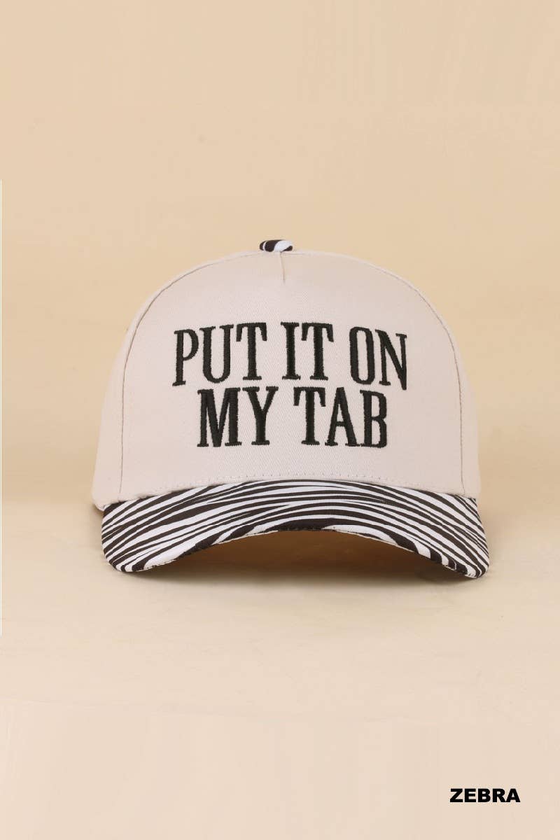 “Put It On My Husband’s Tab” Hat • Funny Trucker Hat • Sassy Wife Hat • Girls Night Hat • Relatable Humor Cap