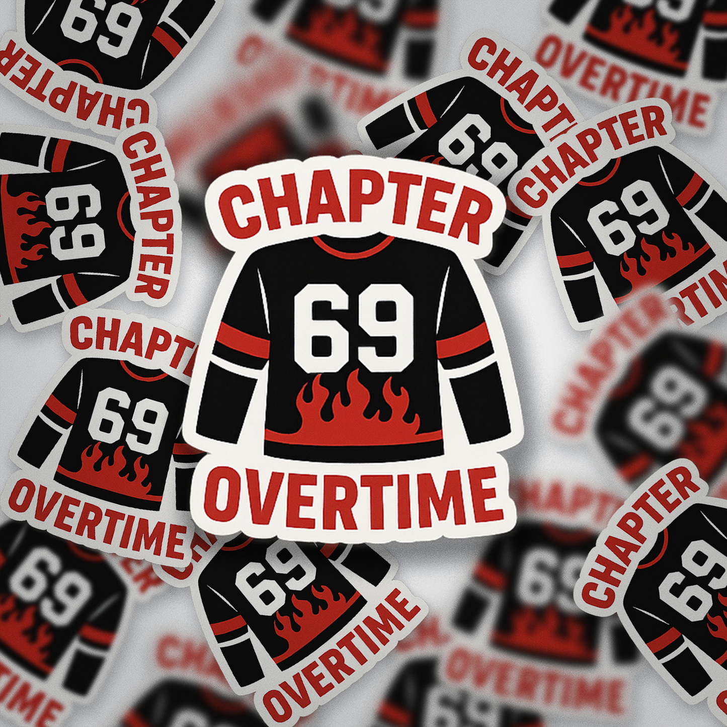 Chapter 69 Overtime Sticker | Spicy Bookish Vinyl | Glossy Finish