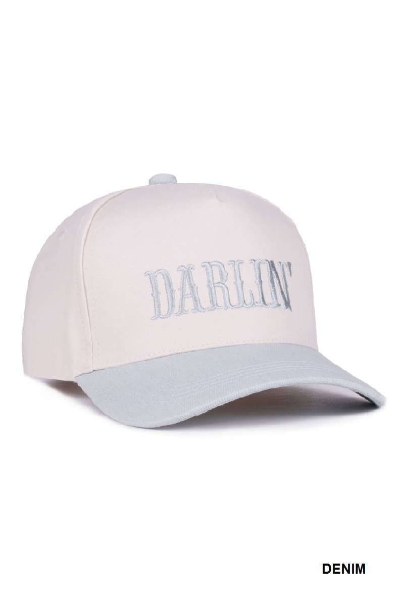 Darlin’ Hat • Western Trucker Hat • Country Girl Hat • Cute Southern Hat • Cowgirl Aesthetic Cap