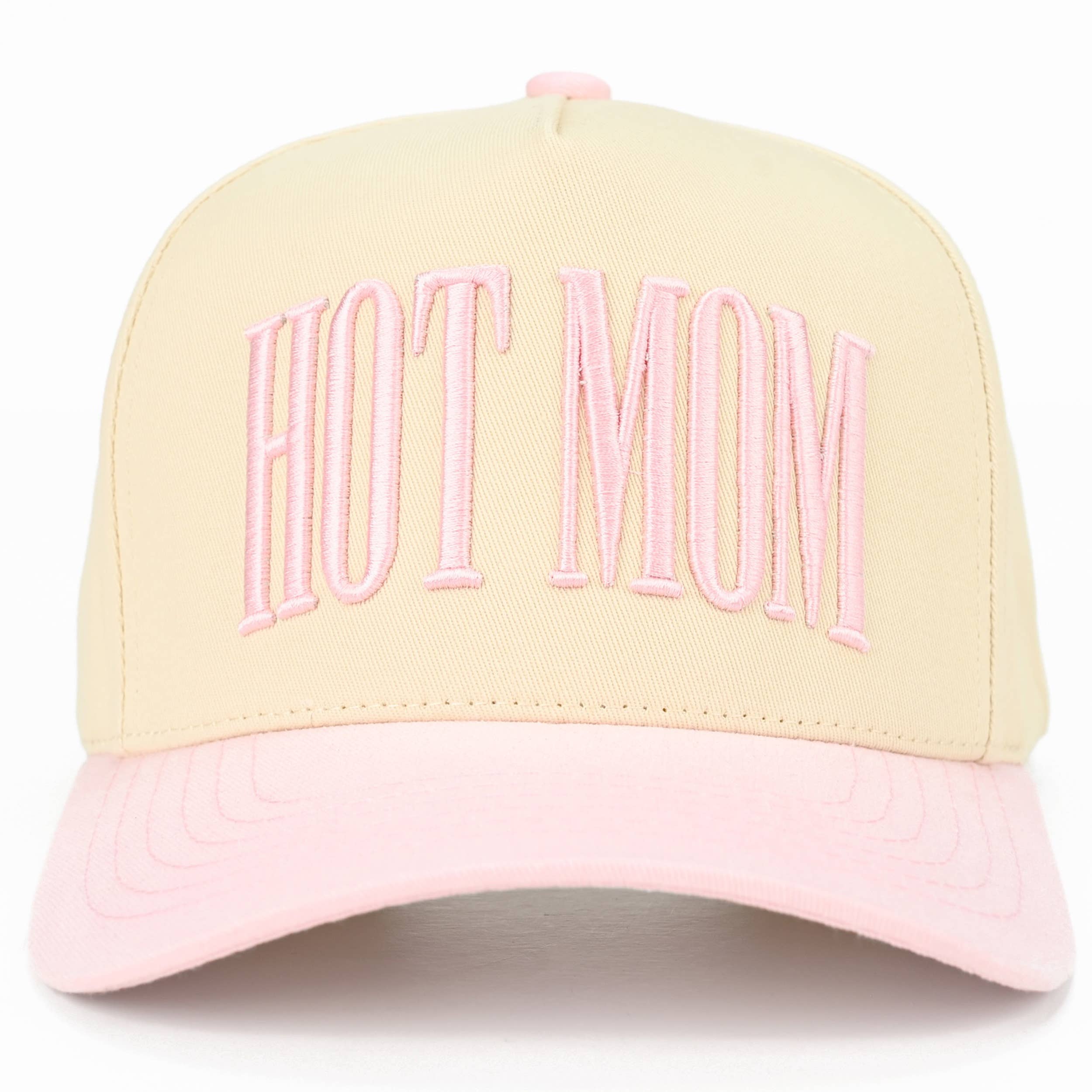 Embroidered “Hot Mom” Hat • Trendy Mom Hat • Funny Mom Gift • Cute Aesthetic Trucker Cap