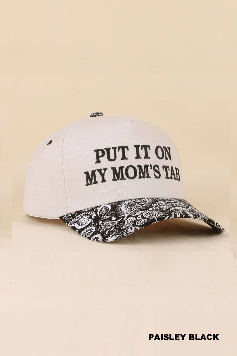“Put It On My Husband’s Tab” Hat • Funny Trucker Hat • Sassy Wife Hat • Girls Night Hat • Relatable Humor Cap